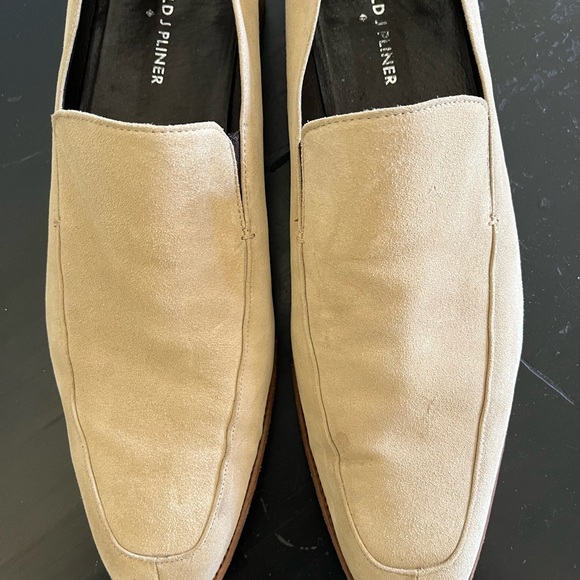 Donald J. Pliner Beige Tan Suede Leather Loafers Men\'s Slip-Ons Size 12 main image 5